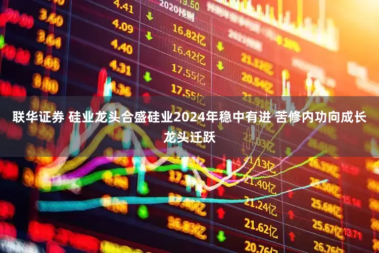 联华证券 硅业龙头合盛硅业2024年稳中有进 苦修内功向成长龙头迁跃